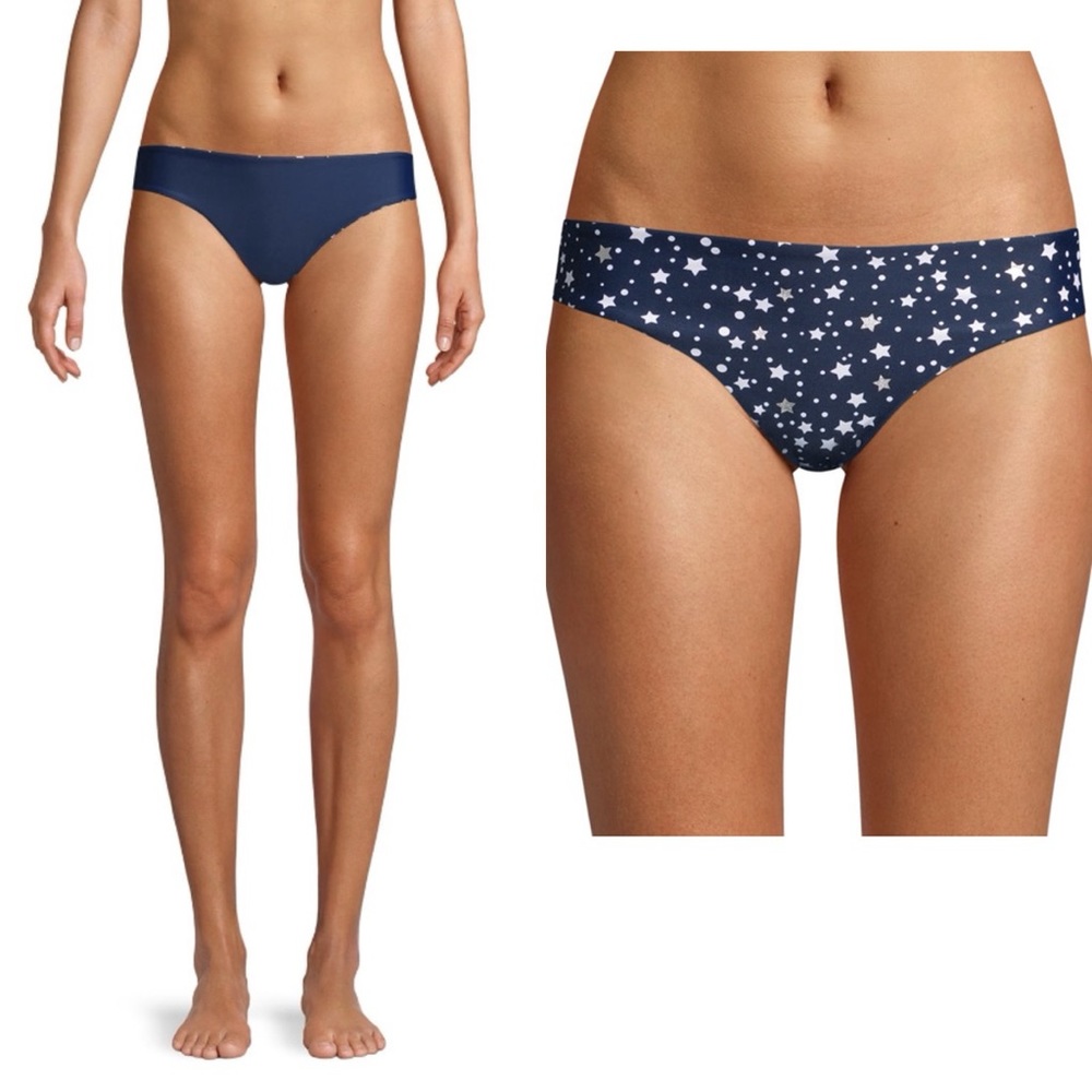 Cyn & Luca Becky Starry Night Reversible Swimsuit Bikini Bottom.